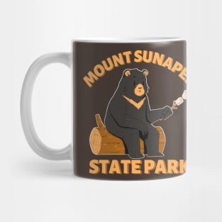 Mount Sunapee State Park Camping Bear Mug